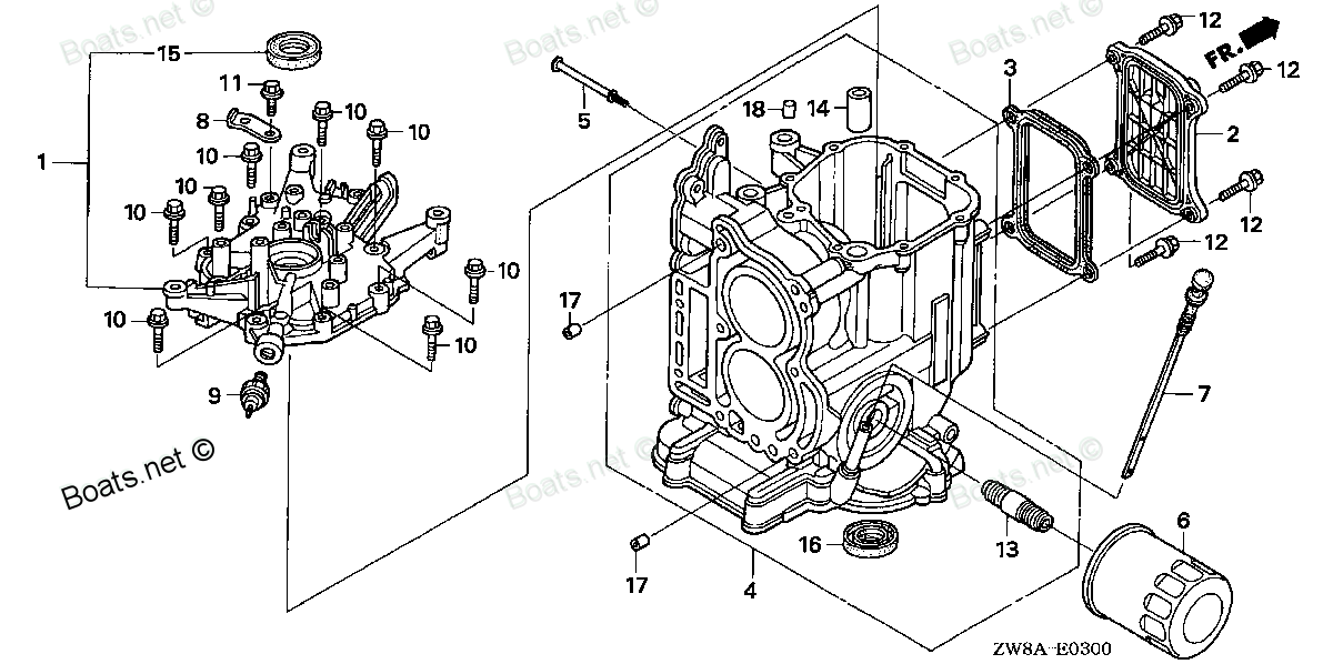 CYLINDER BLOCK CRANKCASE COVER