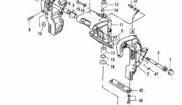 Крепления (3) Устройство усилителя подъёма (изменение угла) мотора (OLD)